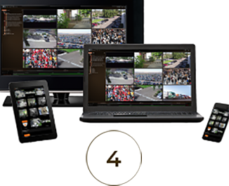 video surveillance on devices for commercial security products & hardware